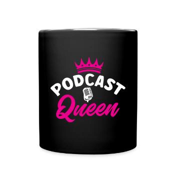 Podcaster Podcast - Full Colour Mug - black - Front