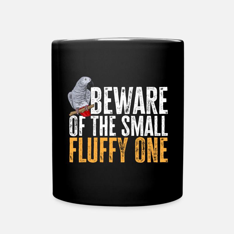 Graupapagei African Grey Parrot Papagei - Tasse einfarbig - Schwarz