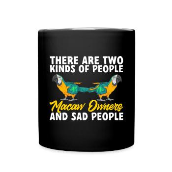 Gelbbrustara Papagei Blue And Yellow Macaw - Tasse einfarbig - Schwarz - Vorne