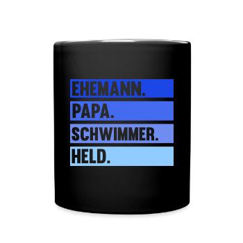 Schullehrer Lehrer - Tasse einfarbig - Schwarz - Vorne