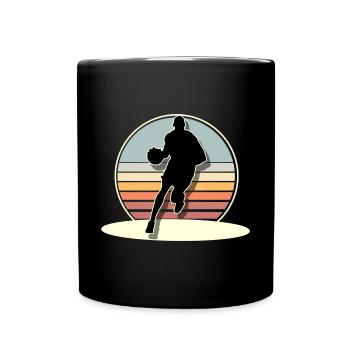 Basketball Basketballer - Tasse einfarbig - Schwarz - Vorne
