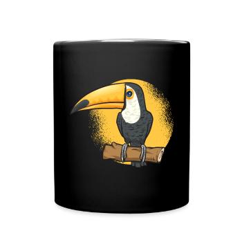 Toucan Bird Rainforest - Full Colour Mug - black - Front