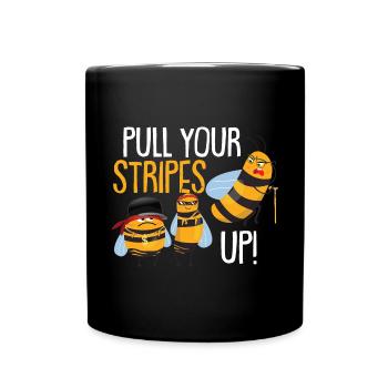 Drôle d’abeille apicole Abeille - Mug uni - noir - Devant