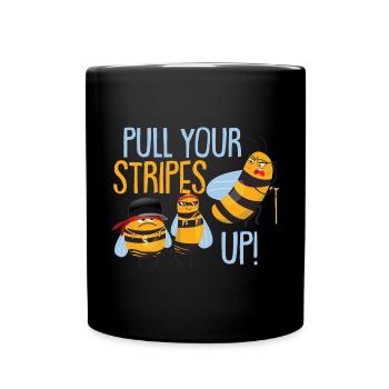 Lustiger Bienenliebhaber Honigbiene Biene Hummel - Tasse einfarbig - Schwarz - Vorne