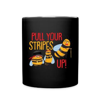 Funny Boys Bee Costume Funny Beekeeper - Full Colour Mug - black - Front