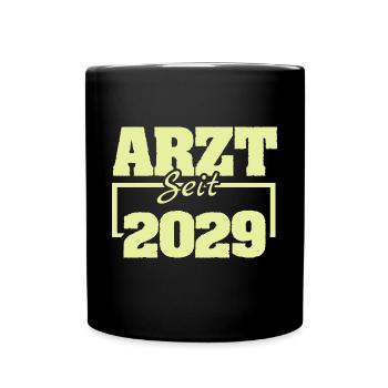 2029 - Tasse einfarbig - Schwarz - Vorne