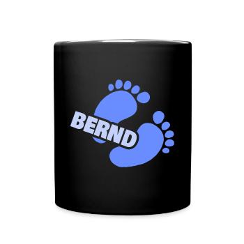 Empreinte Bernd - Mug uni - noir - Devant