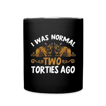 Schildpatt Katze Tortoiseshell Cat Tortie - Tasse einfarbig - Schwarz - Vorne