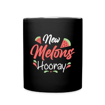 New Melons Hooray Funny boob job - Full Colour Mug - black - Front