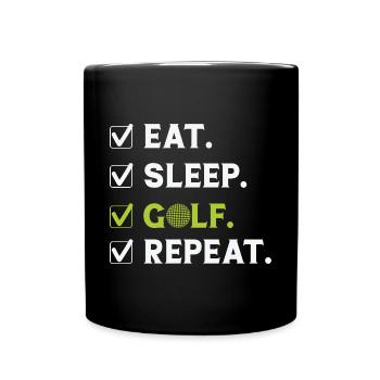 Golf Golfing Golfer Golfer Golf Club - Full Colour Mug - black - Front