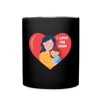 Mother's Day Love Design - Full Colour Mug - black - Front