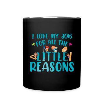 Enseignant Enseignement Citation Garderie Garde d’enfants - Mug uni - noir - Devant