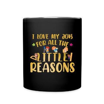 Teaching Quote - Full Colour Mug - black - Front