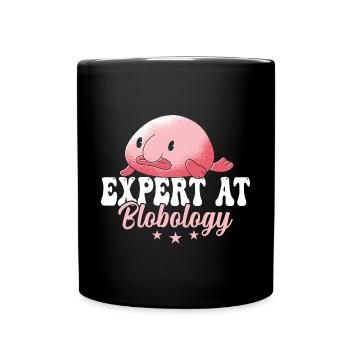 Blobfish-experte Bei Blobology Blobfishes Besitzer - Tasse einfarbig - Schwarz - Vorne