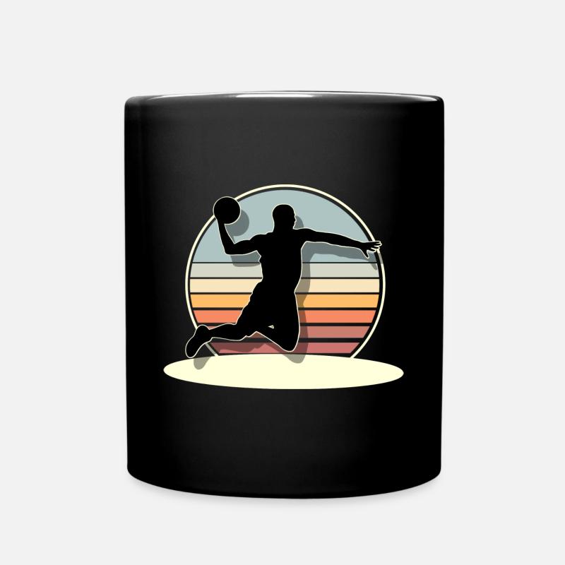 Basketball Basketballer - Tasse einfarbig - Schwarz