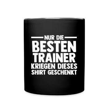 Bester Trainer - Tasse einfarbig - Schwarz - Vorne