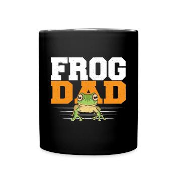 Amphibian Herpetologist Men Father Frog Dad - Full Colour Mug - black - Front