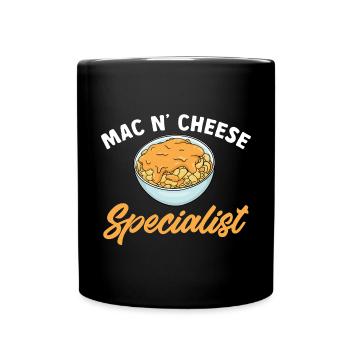 Macaroni Cheese Lover Mac And Cheese - Full Colour Mug - black - Front