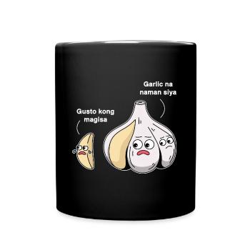 Fil-Am-Knoblauch-Design für stolze Pinoys - Tasse einfarbig - Schwarz - Vorne