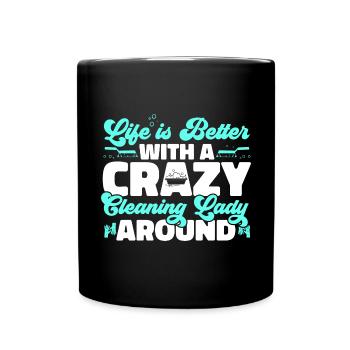 Aide domestique, femme de ménage, femme de ménage - Mug uni - noir - Devant