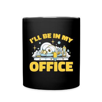 Aide domestique, femme de ménage, femme de ménage - Mug uni - noir - Devant