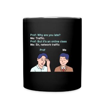 Retard dans le trafic réseau pour les jeunes fiers Pinoys - Mug uni - noir - Devant