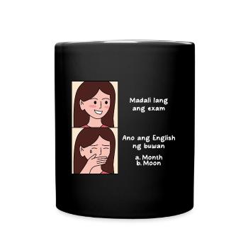 Exam design for young proud Pinoys - Full Colour Mug - black - Front