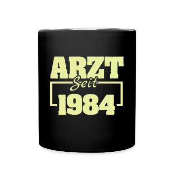 Chefarzt 1984 - Tasse einfarbig - Schwarz - Vorne