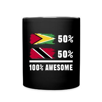 Guyana Flag Guyanese Guyana - Full Colour Mug - black - Front