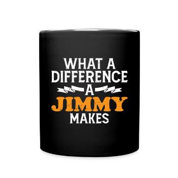Quelle différence un Jimmy fait - Mug uni - noir - Devant