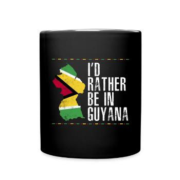 Guyana Flag Guyanese Guyana - Full Colour Mug - black - Front