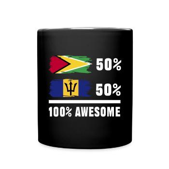 Guyana Flag Guyanese Guyana - Full Colour Mug - black - Front