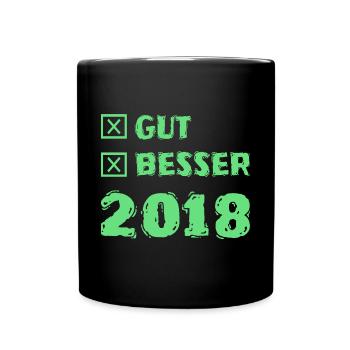 Besser 2018 - Tasse einfarbig - Schwarz - Vorne