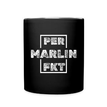 Einzigartig Marlin - Tasse einfarbig - Schwarz - Vorne
