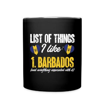 Drapeau de la Barbade Bayan barbadien - Mug uni - noir - Devant