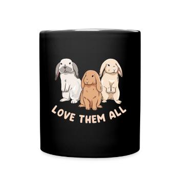Conception de lapin mignon pour les propriétaires de lapins - Mug uni - noir - Devant