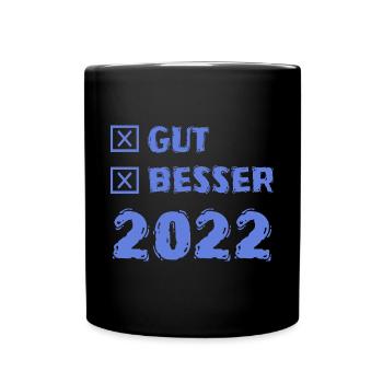 2022 - Tasse einfarbig - Schwarz - Vorne