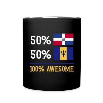 Drapeau de la Barbade Bayan barbadien - Mug uni - noir - Devant