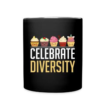 Cuisson Cupcake Lover Baker Funny Celebrate Diversi - Mug uni - noir - Devant