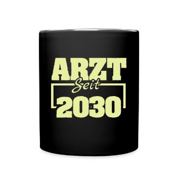2030 - Tasse einfarbig - Schwarz - Vorne