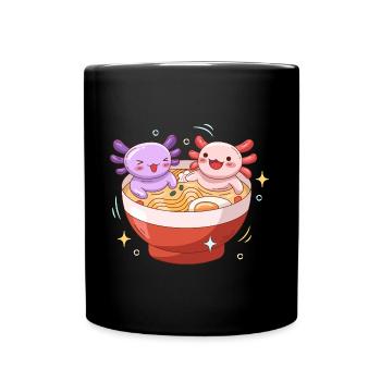 Conception de salle de bain Axoltol Ramen pour les amateurs d’axolotl - Mug uni - noir - Devant