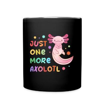 Ein weiteres Axolotl-Design für Axolotl-Liebhaber - Tasse einfarbig - Schwarz - Vorne