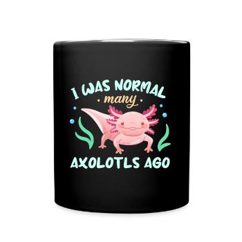 Viele Axolotls Design für Axolotl-Liebhaber - Tasse einfarbig - Schwarz - Vorne