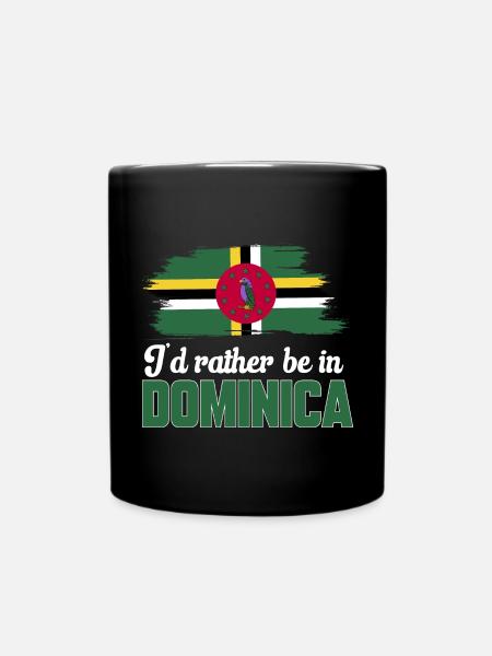 Drapeau dominicain Dominika - Mug uni - noir