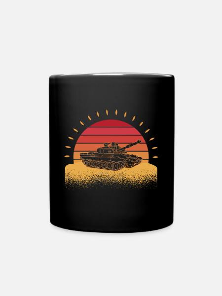 Panzerfahrer Soldat Evolution Panzer - Tasse einfarbig - Schwarz