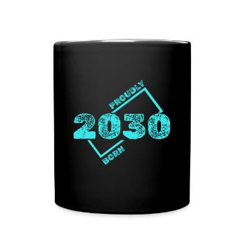 Born in 2030 - Full Colour Mug - black - Front