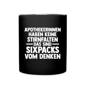 Apotheke Pharmazie Mediziner Apothekerin - Tasse einfarbig - Schwarz - Vorne