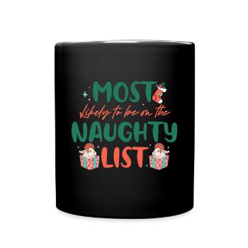 Dabbing Noël Offensif Noël Rude - Mug uni - noir - Devant
