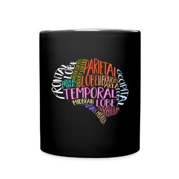 Neurology, Nurse, Brain, Neurologist - Full Colour Mug - black - Front