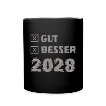 2028 - Tasse einfarbig - Schwarz - Vorne